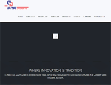Tablet Screenshot of hitechelastomers.com
